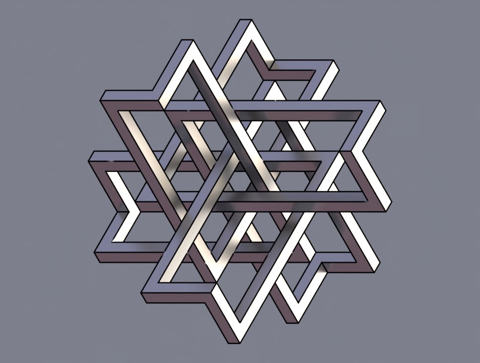 celtic-for-playing — computed knot design (3D rendering) by W.A.Stanggassinger