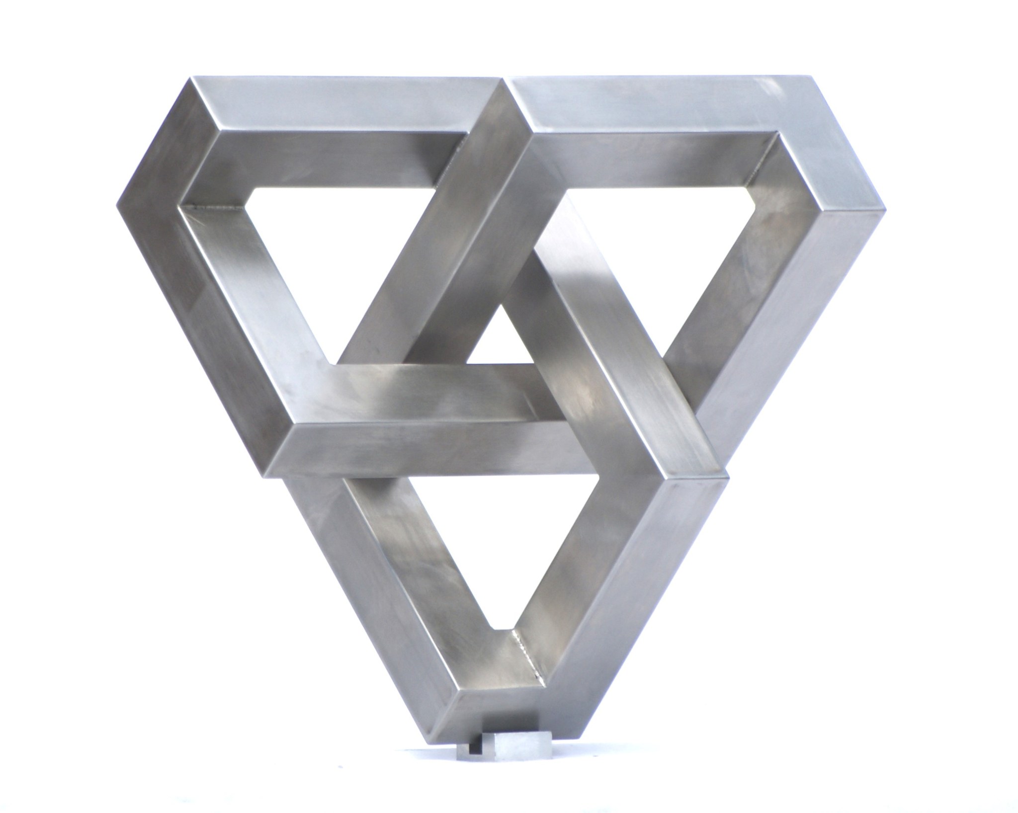 celtic-trefoil — stainless-steel sculpture by W.A.Stanggassinger