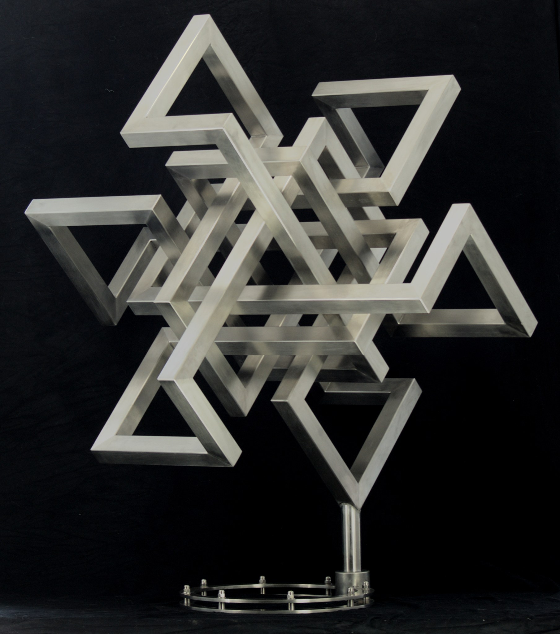 double-3 — stainless-steel sculpture by W.A.Stanggassinger