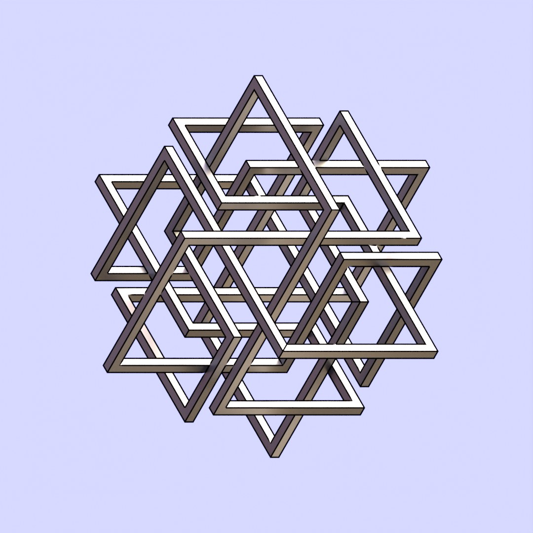 nitro — computed knot design (3D rendering) by W.A.Stanggassinger
