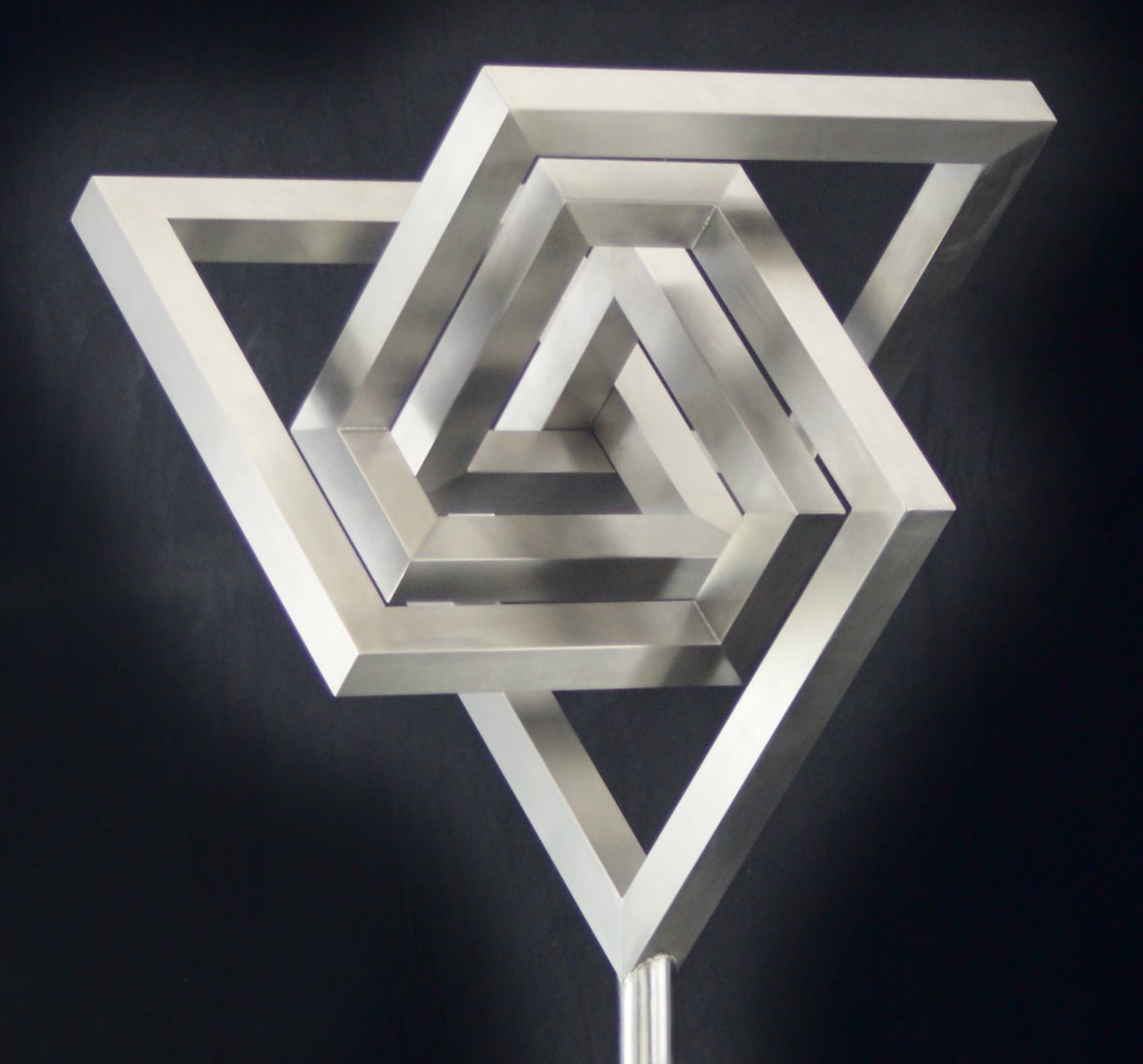 number-5 — stainless-steel sculpture by W.A.Stanggassinger