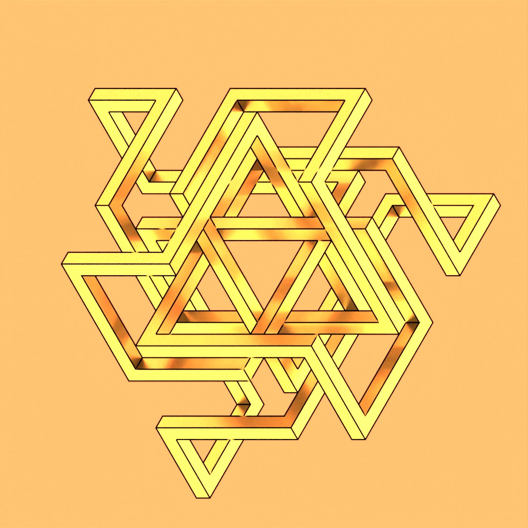 proxima-b — computed knot design (3D rendering) by W.A.Stanggassinger